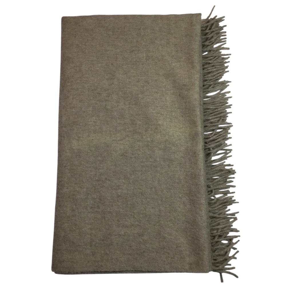 Field Gear Alpaca Wool Fringe Blanket Beige